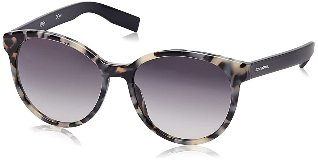 Hugo Boss Orange | Black Havana Ki white and black tortise sunglasses 3/4 view - moorganstern