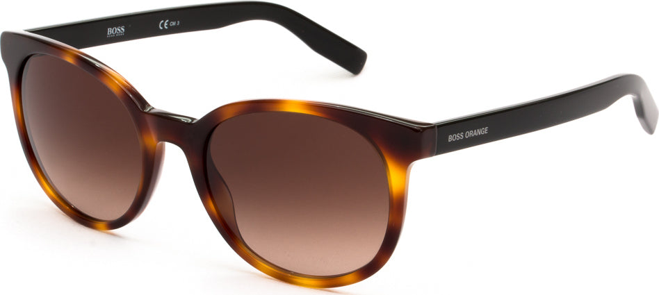 Hugo Boss Orange | Havana Black Shimar tortise sunglasses 3/4 view - moorganstern