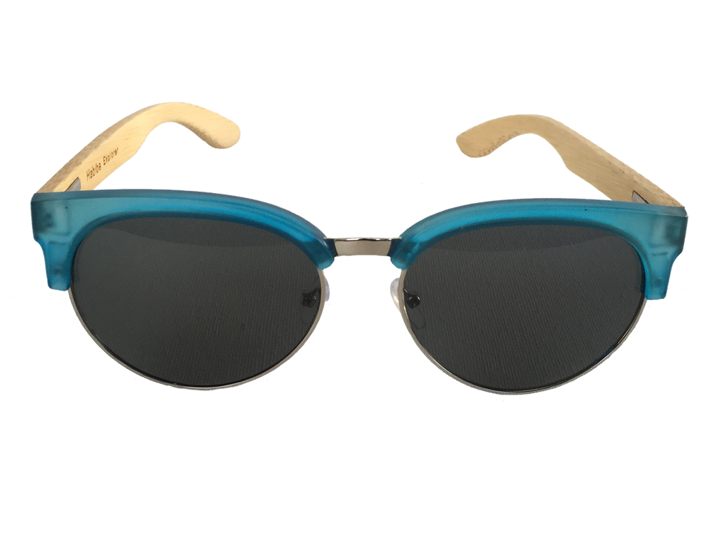 Habibe Blue Mojo wooden and platic front view - moorganstern