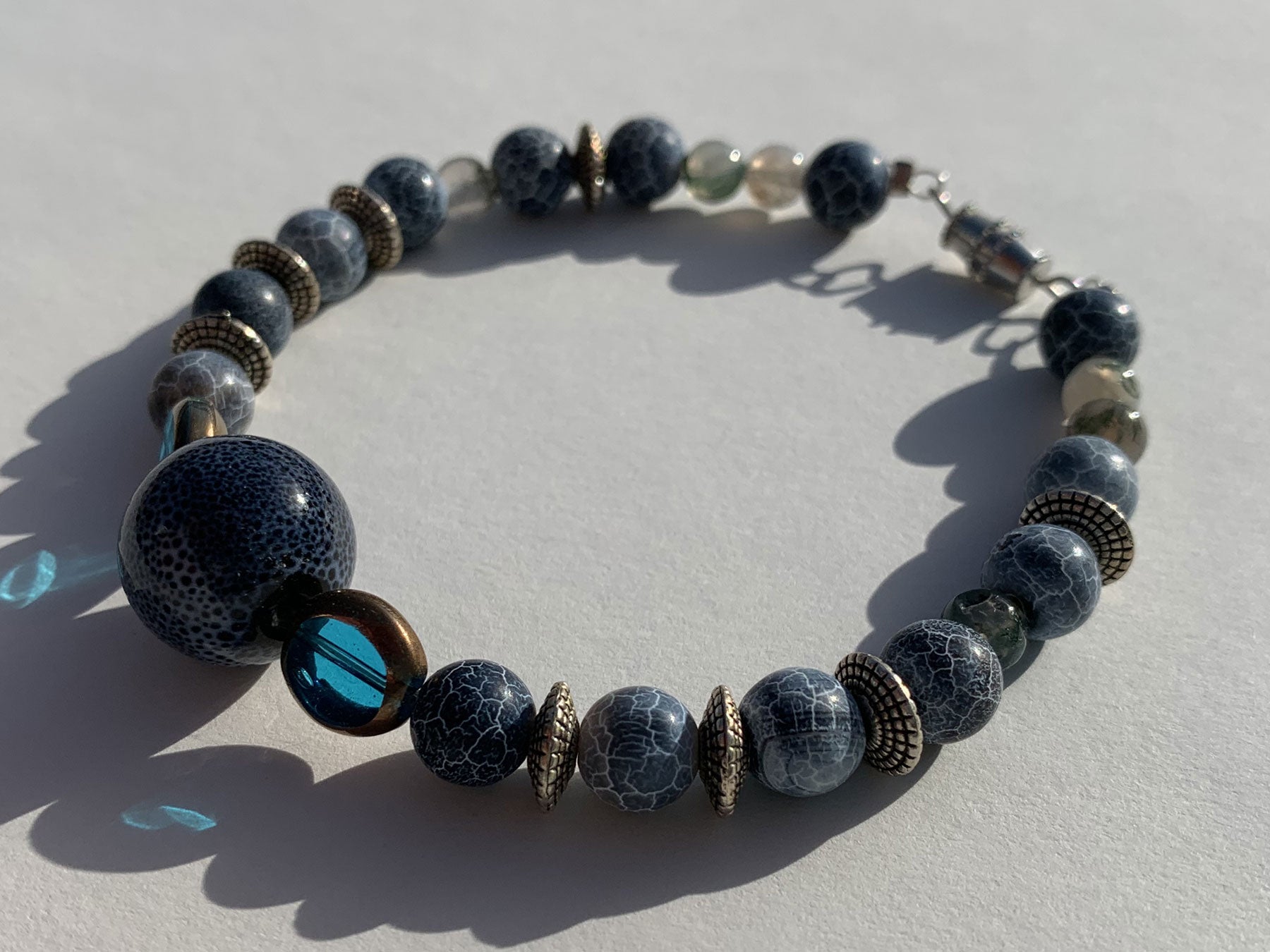 Navy Royal Blue Marble - moorganstern