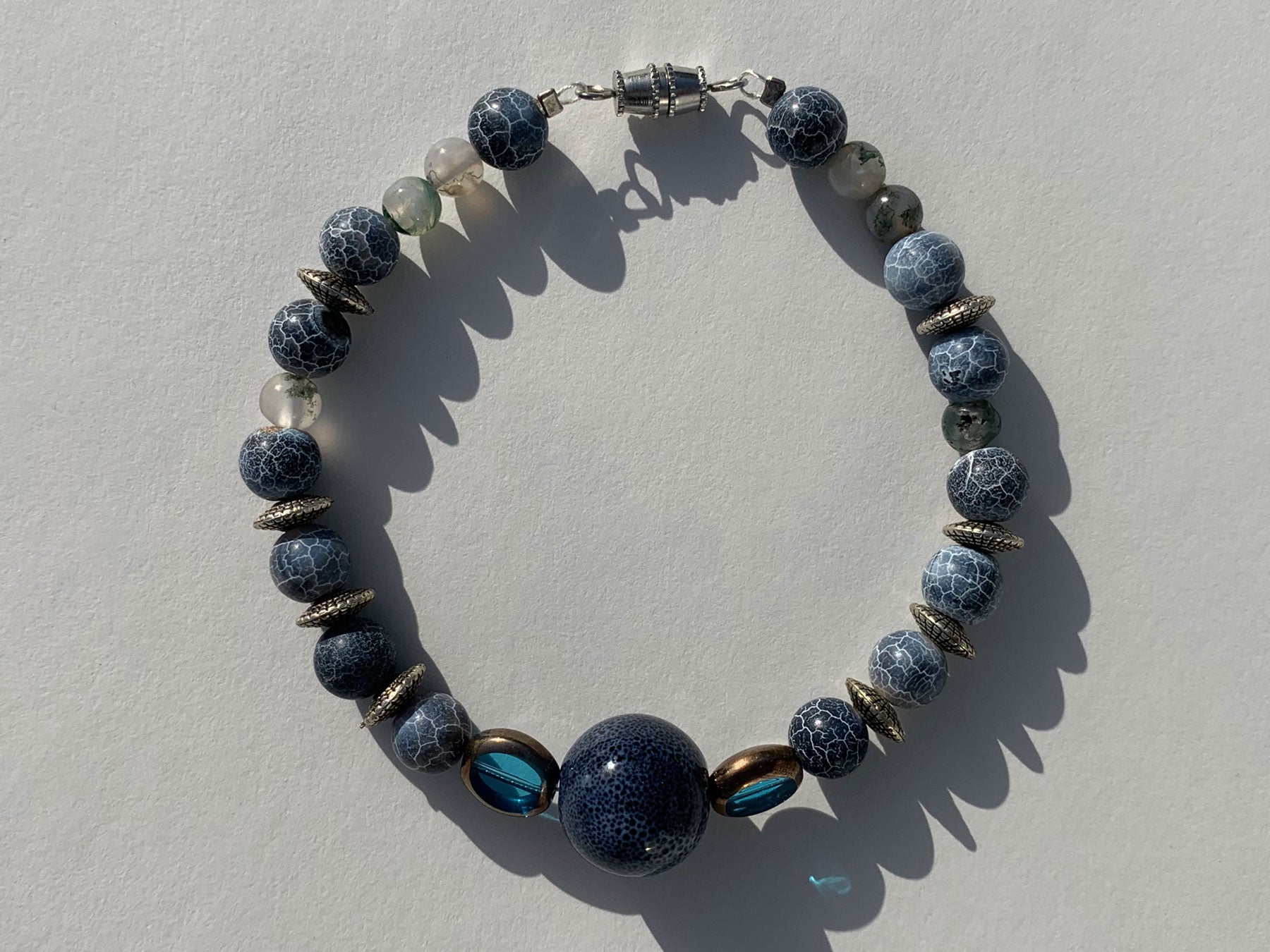 Navy Royal Blue Marble - moorganstern